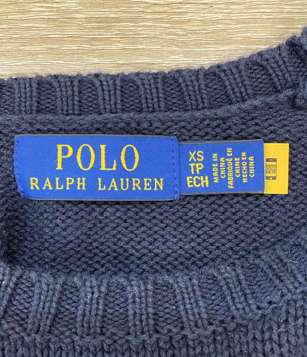 POLO RALPH LAUREN 長袖ニット 星条旗 ネイビー メンズ SIZE XS ポロ・ラルフローレン