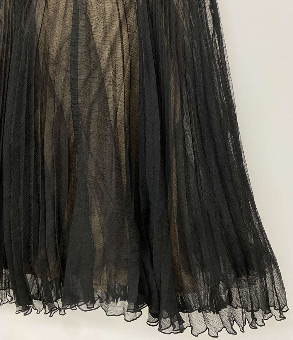 TADASHI SHOJI フレンチスリーブワンピース 切替 フロッキー レディース SIZE ２ タダシショージ