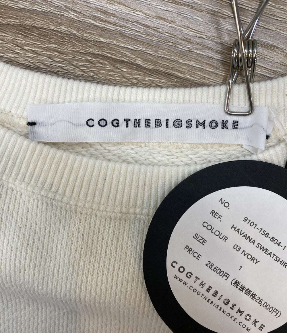 COG THE BIG SMOKE コグザビッグスモーク スウェットシャツ オフホワイト 9101-158-804-1 レディース SIZE -