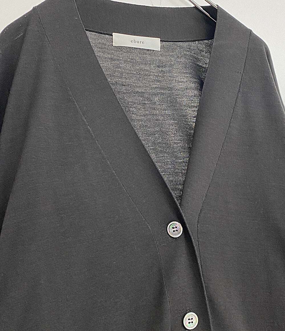 美品 ebure エブール ライトシルクコットンカーディガン 24SS 3910800239 レディース SIZE 38