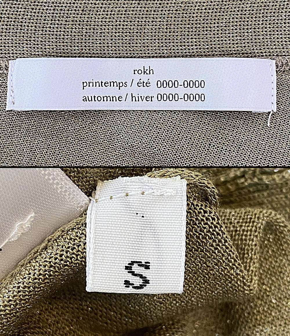 rokh ロク カーディガン ASYMMETRIC NECK CARDIGAN BLK-53070-B レディース SIZE S