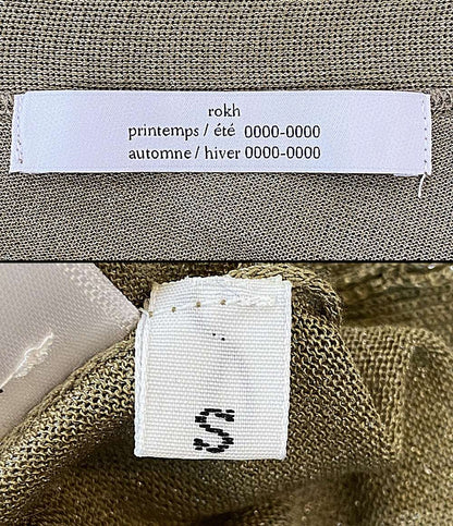 rokh ロク カーディガン ASYMMETRIC NECK CARDIGAN BLK-53070-B レディース SIZE S