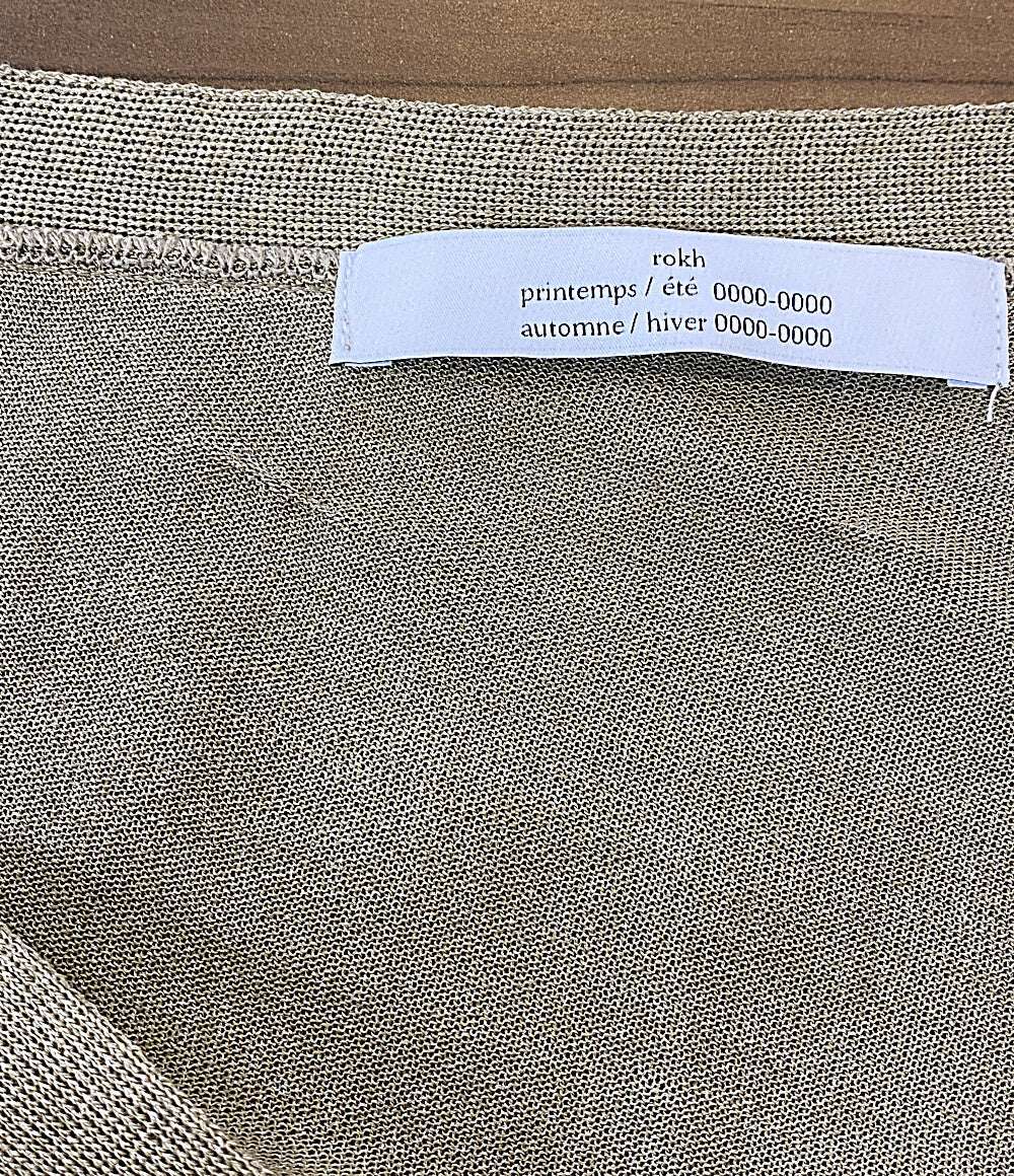 rokh ロク カーディガン ASYMMETRIC NECK CARDIGAN BLK-53070-B レディース SIZE S