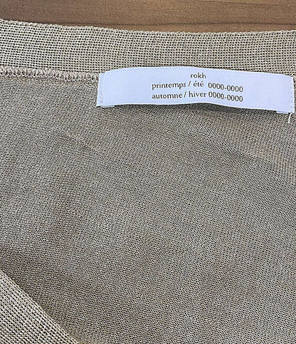 rokh ロク カーディガン ASYMMETRIC NECK CARDIGAN BLK-53070-B レディース SIZE S