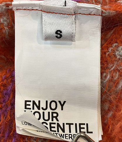 ESSENTIEL ANTWERP エッセンシャルアントワープ オレンジニット ベルギーブランド モヘア混 レディース SIZE S