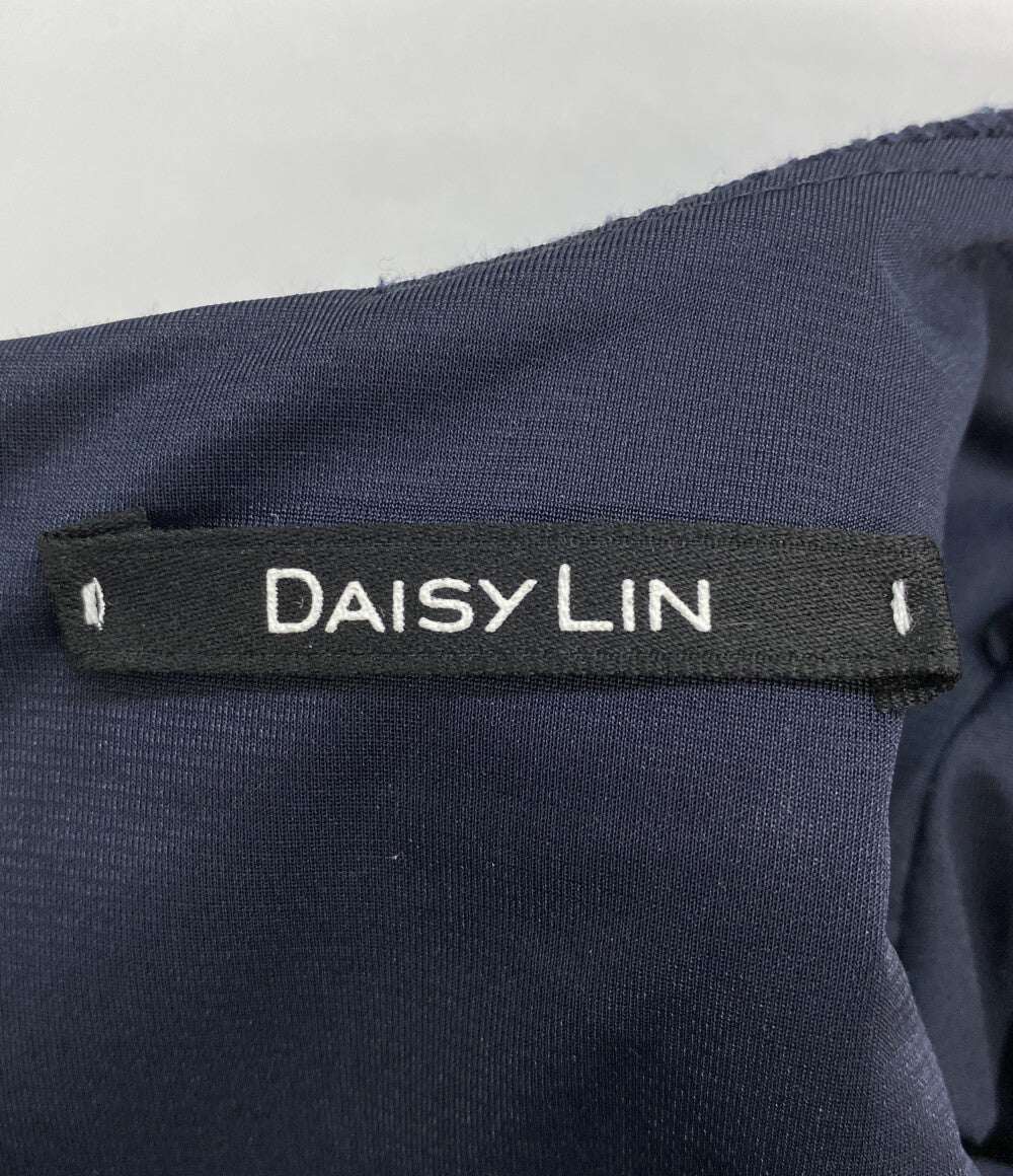 DAISY LIN 半袖ワンピース ネイビー コクーンパフスリーブ 06879-DL0CD19AI2 06879-DL0CD19A12 レディース SIZE 38 デイジーリン