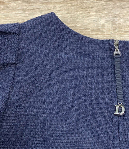 DAISY LIN 半袖ワンピース ネイビー コクーンパフスリーブ 06879-DL0CD19AI2 06879-DL0CD19A12 レディース SIZE 38 デイジーリン