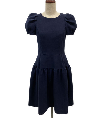 DAISY LIN 半袖ワンピース ネイビー コクーンパフスリーブ 06879-DL0CD19AI2 06879-DL0CD19A12 レディース SIZE 38 デイジーリン