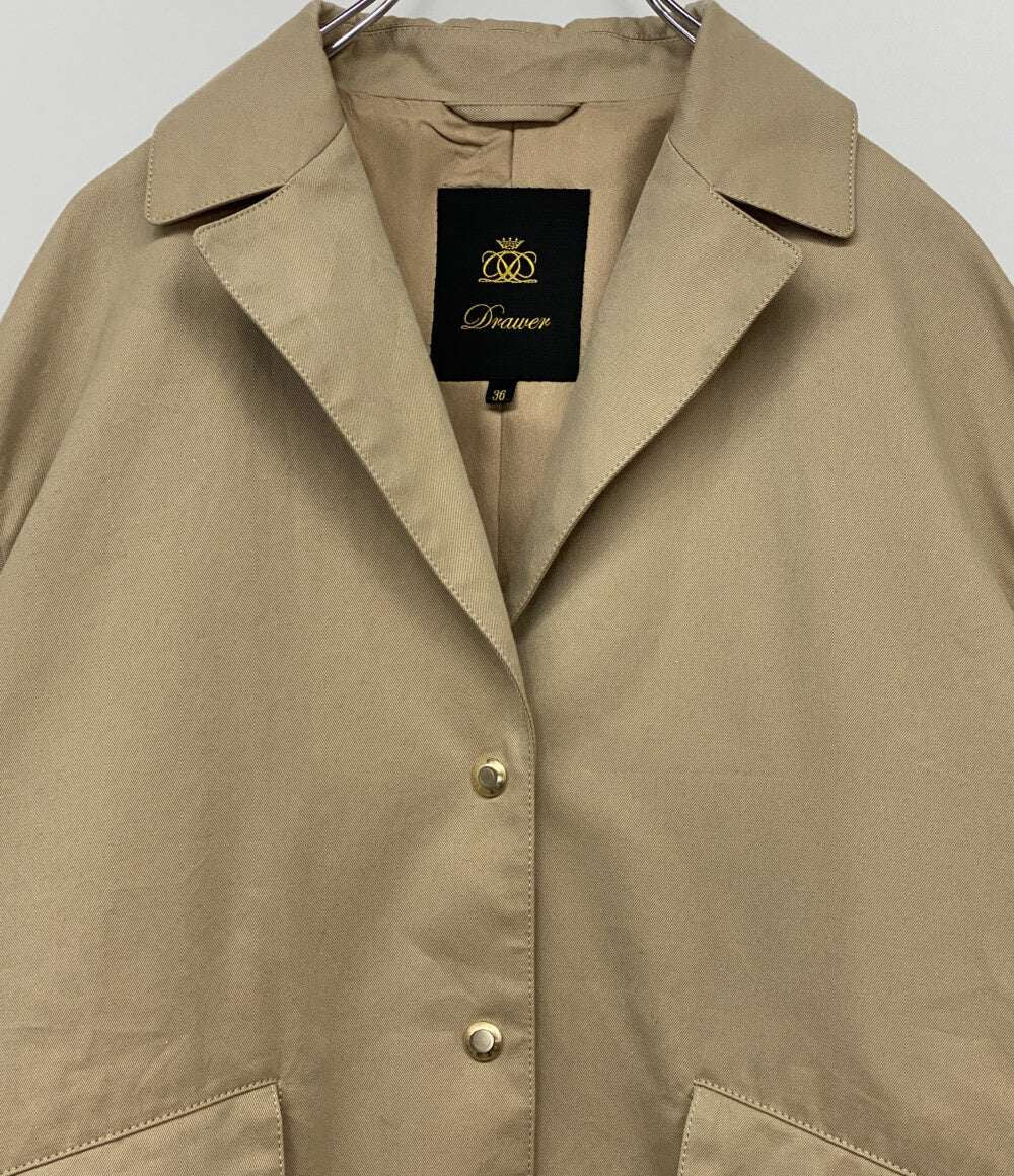 Drawer コットンチェスターコート PRE 6525-2-990862 レディース SIZE 36 ドゥロワー