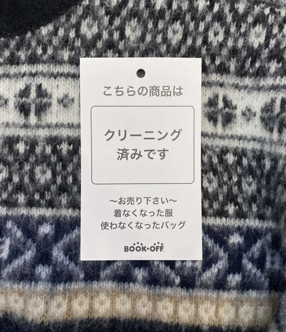 N°21 長袖ニット グレー ノルディック柄 レディース SIZE 40 ヌメロ ヴェントゥーノ