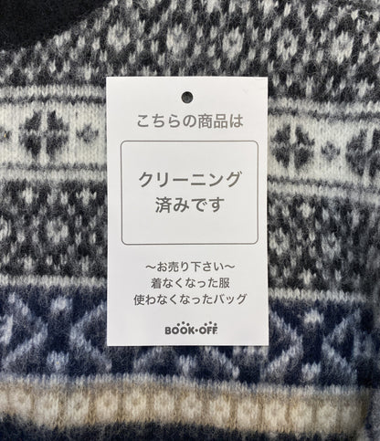 N°21 長袖ニット グレー ノルディック柄 レディース SIZE 40 ヌメロ ヴェントゥーノ