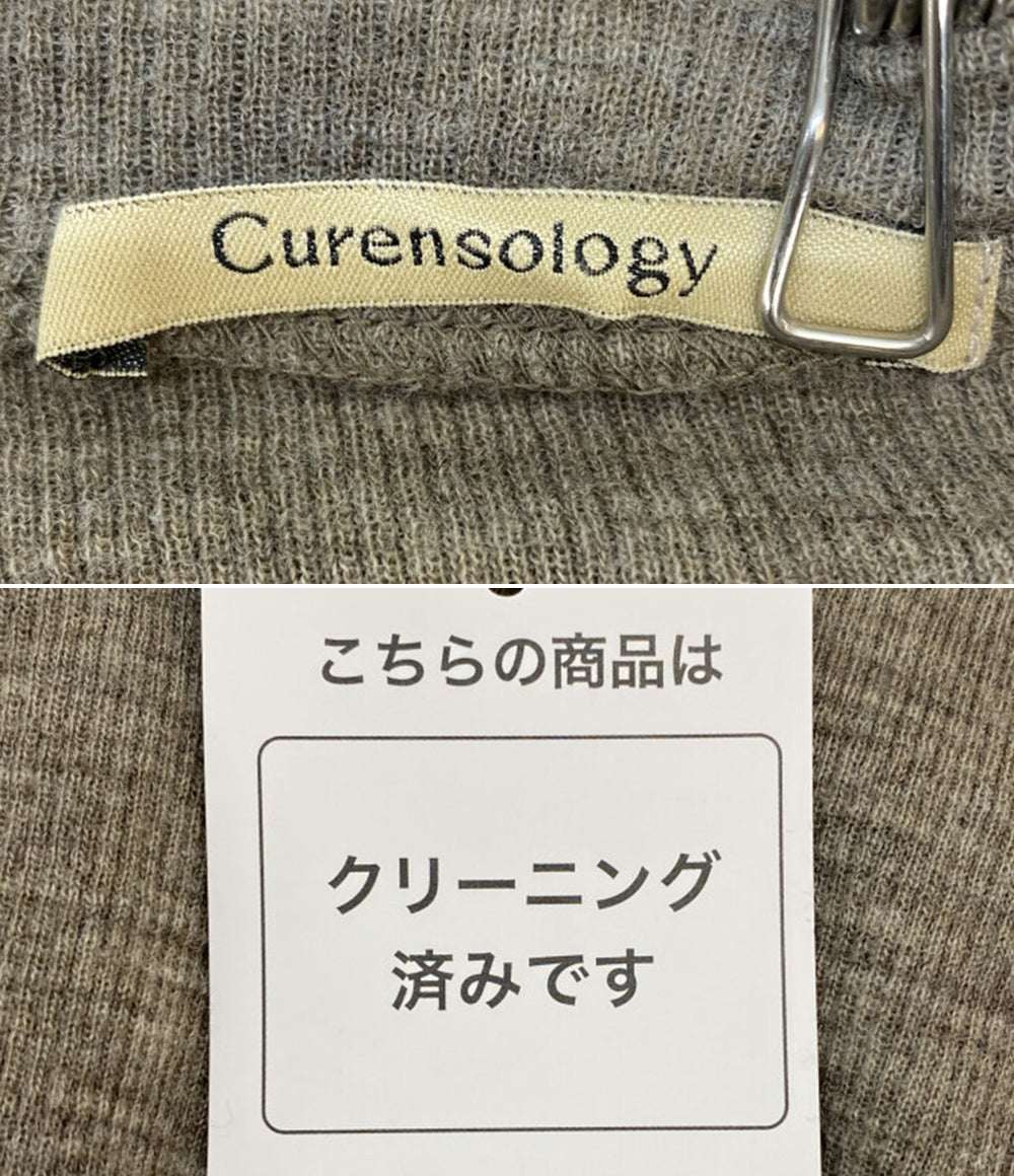 curensology 長袖ニット ウール ブラウン CL006143ER レディース SIZE F カレンソロジー