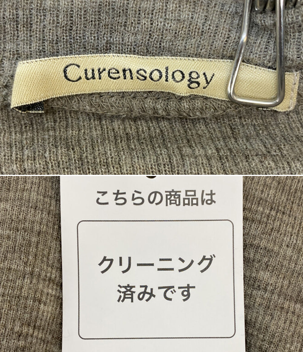 curensology 長袖ニット ウール ブラウン CL006143ER レディース SIZE F カレンソロジー