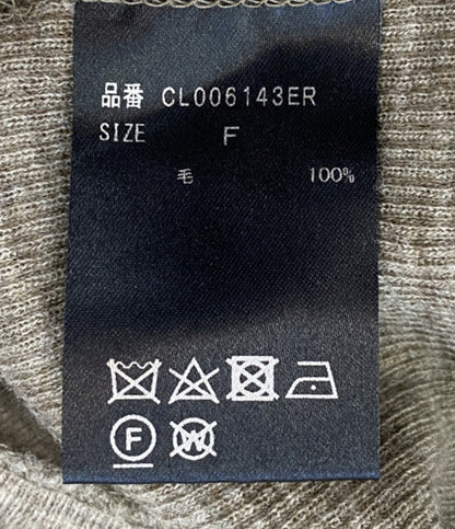 curensology 長袖ニット ウール ブラウン CL006143ER レディース SIZE F カレンソロジー