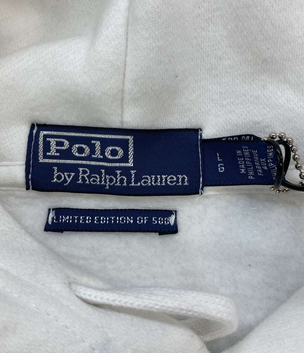 Polo by Ralph Lauren スウェットパーカー ホワイト メンズ SIZE L ポロバイラルフローレン