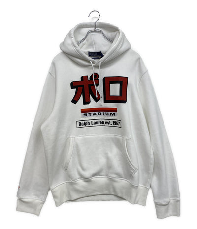 Polo by Ralph Lauren スウェットパーカー ホワイト メンズ SIZE L ポロバイラルフローレン
