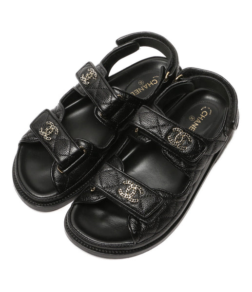CHANEL フットベッドサンダル G35927 レディース SIZE 36 シャネル
