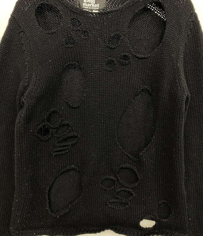 COMME des GARCONS デストロイニット ブラック レディース SIZE M コムデギャルソン