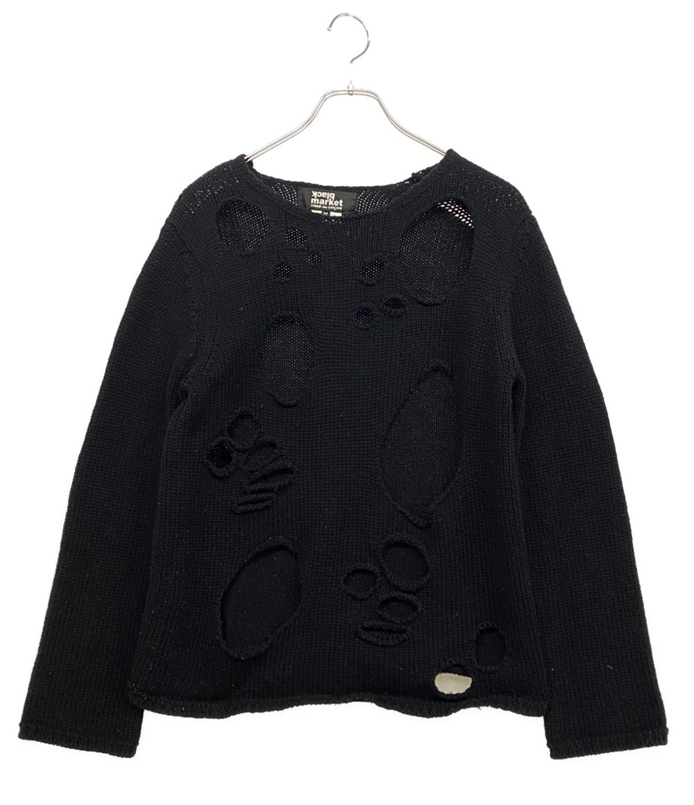 COMME des GARCONS デストロイニット ブラック レディース SIZE M コムデギャルソン