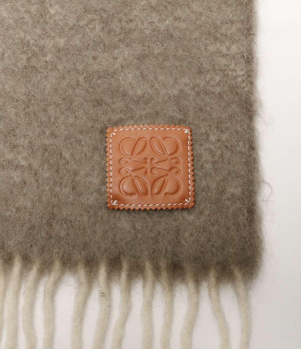 美品 LOEWE モヘヤマフラー マルチカラー レディース ロエベ