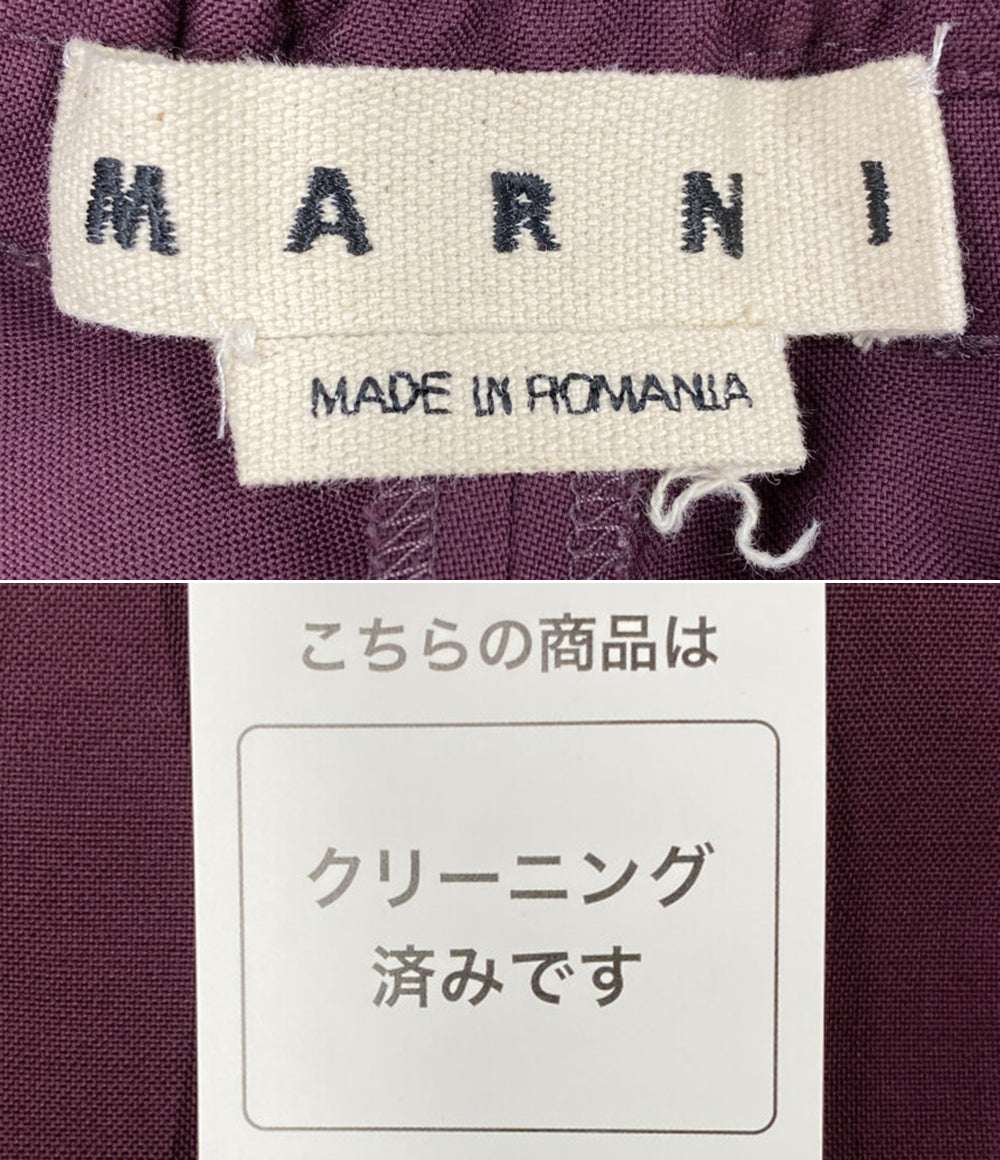 MARNI PUMU0017A 総ゴムパンツ ボルドー メンズ SIZE 46 マルニ