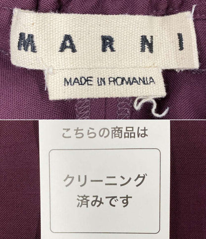 MARNI PUMU0017A 総ゴムパンツ ボルドー メンズ SIZE 46 マルニ