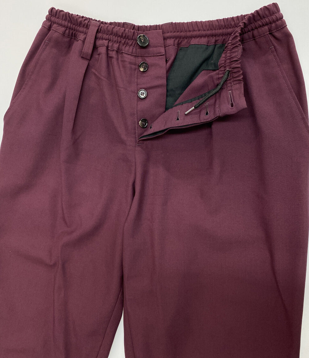 MARNI PUMU0017A 総ゴムパンツ ボルドー メンズ SIZE 46 マルニ