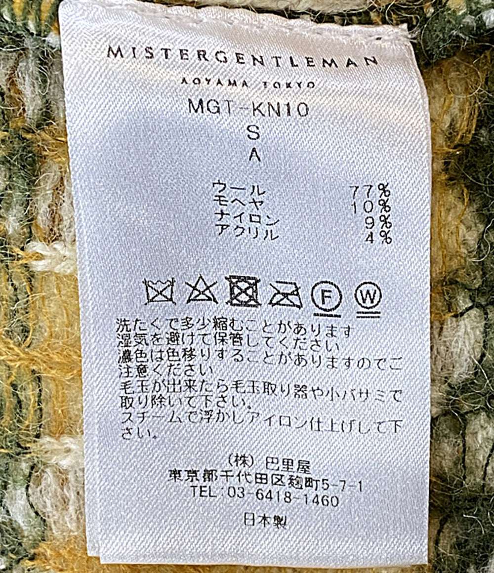 MISTERGENTLEMAN ニット ブラウン系マルチ MGT-KN10 メンズ SIZE S ミスタージェントルマン