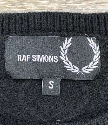 RAF SIMONS × FRED PERRY フレッドペリー プリントパッチセーター SK9030 メンズ SIZE S ラフシモンズ