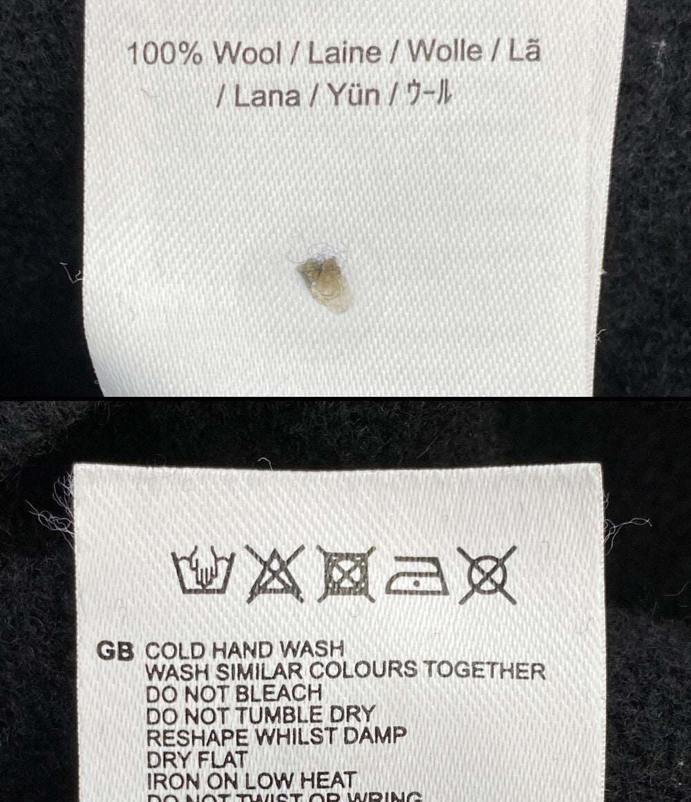 RAF SIMONS × FRED PERRY フレッドペリー プリントパッチセーター SK9030 メンズ SIZE S ラフシモンズ