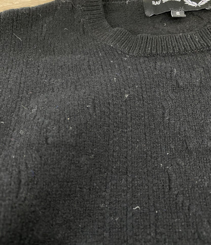 RAF SIMONS × FRED PERRY フレッドペリー プリントパッチセーター SK9030 メンズ SIZE S ラフシモンズ
