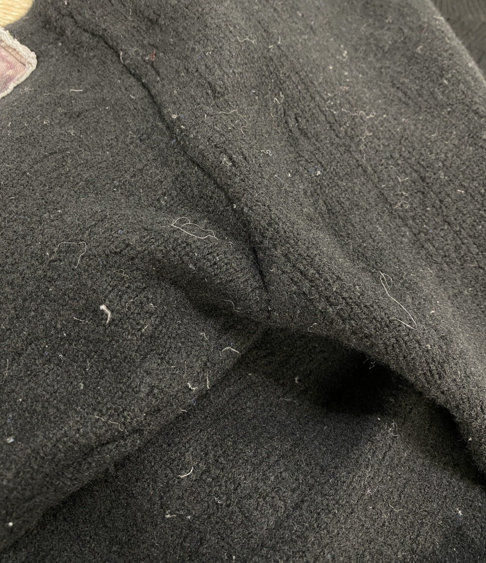 RAF SIMONS × FRED PERRY フレッドペリー プリントパッチセーター SK9030 メンズ SIZE S ラフシモンズ