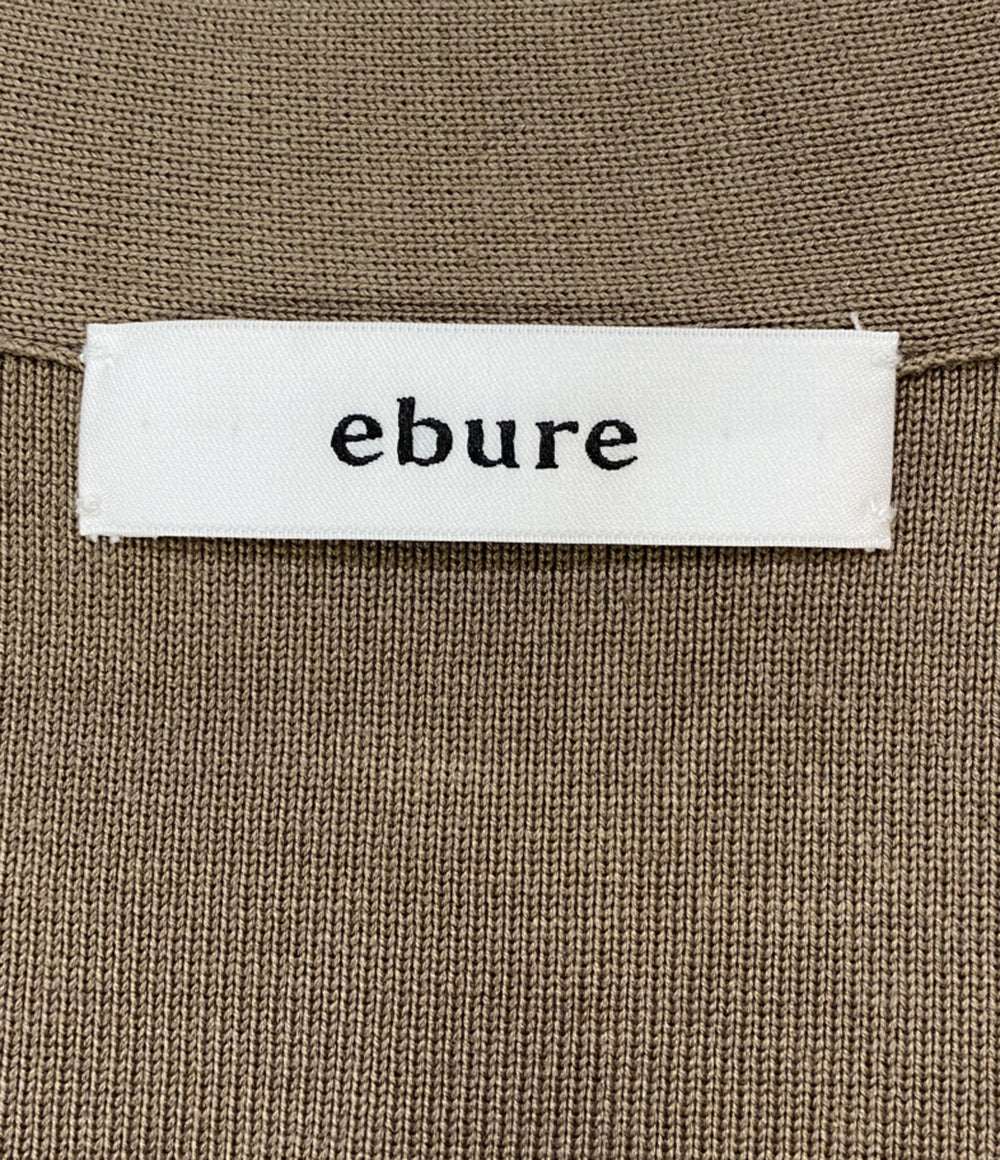 ebure エブール 長袖カーディガン Vネック ブラウン レディース SIZE -