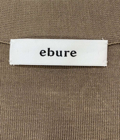 ebure エブール 長袖カーディガン Vネック ブラウン レディース SIZE -