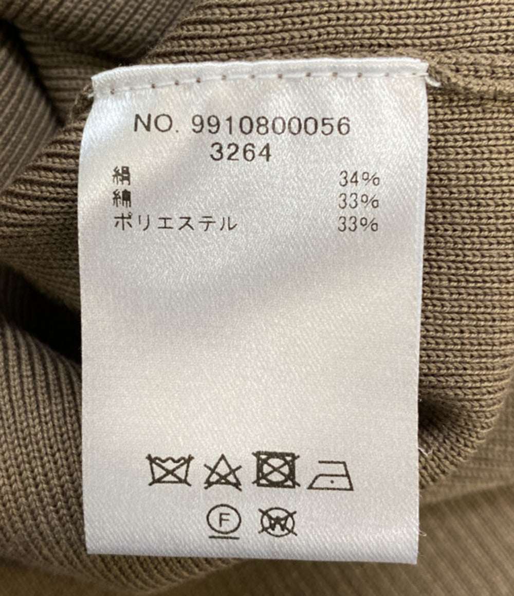 ebure エブール 長袖カーディガン Vネック ブラウン レディース SIZE -