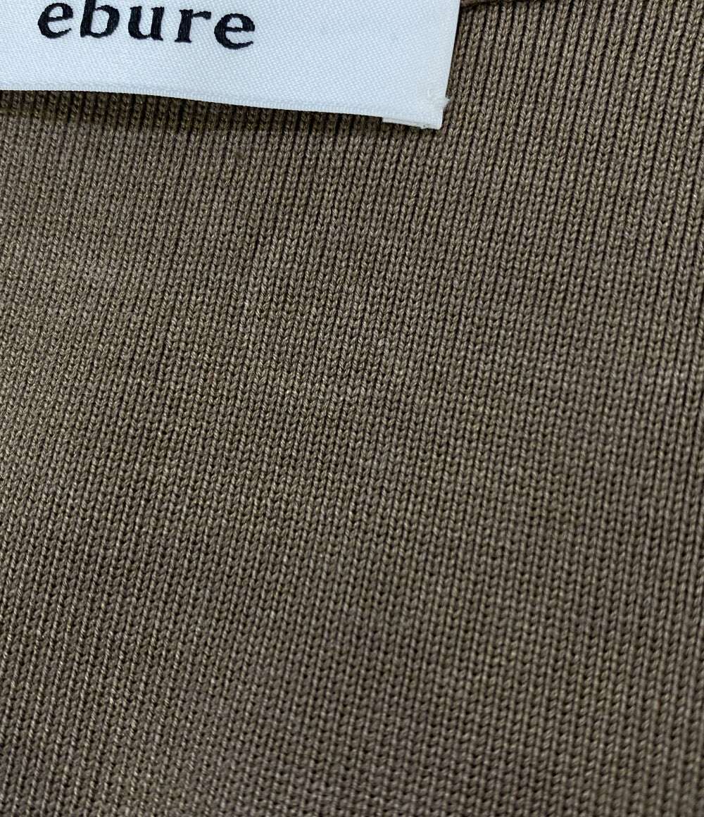 ebure エブール 長袖カーディガン Vネック ブラウン レディース SIZE -