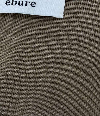 ebure エブール 長袖カーディガン Vネック ブラウン レディース SIZE -