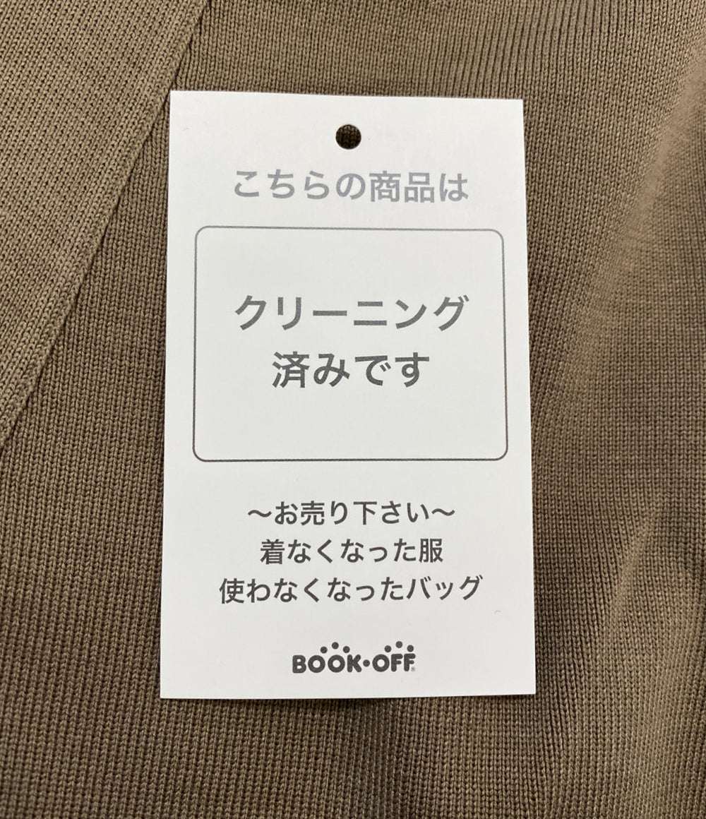 ebure エブール 長袖カーディガン Vネック ブラウン レディース SIZE -