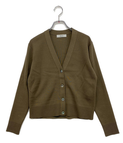 ebure エブール 長袖カーディガン Vネック ブラウン レディース SIZE -