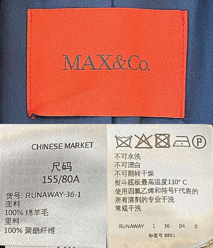 MAX&CO コート ラナウェイ レディース SIZE 36 マックスアンドコー