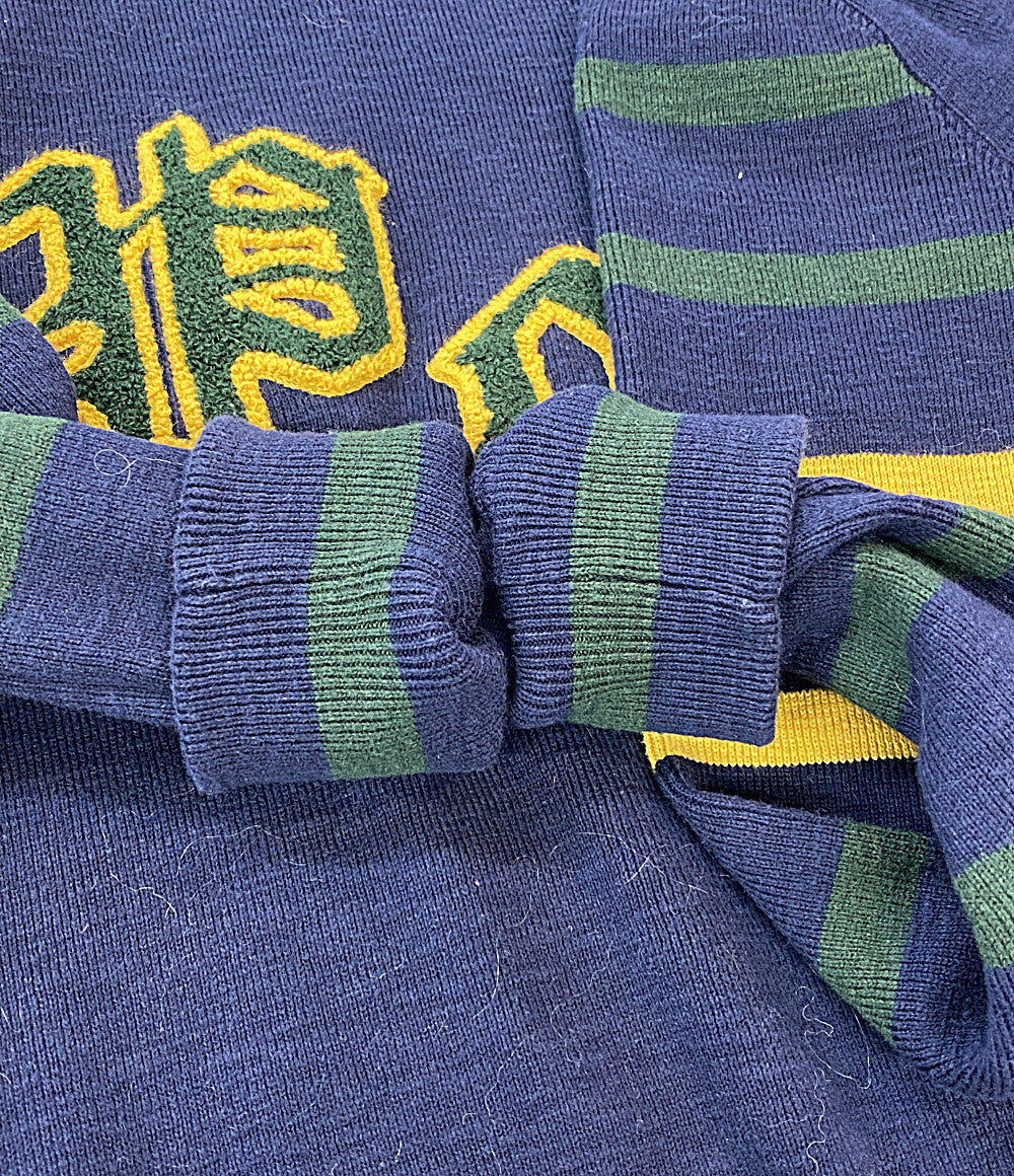 POLO RALPH LAUREN ニット カレッジロゴ メンズ SIZE M ポロ・ラルフローレン