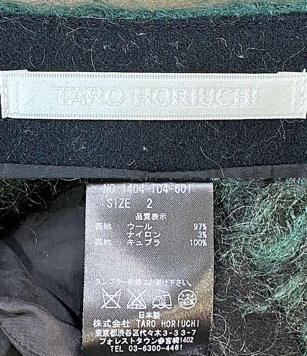 TARO HORIUCHI タロウホリウチ ニット ウール グリーン 1404-T04-601 レディース SIZE 2