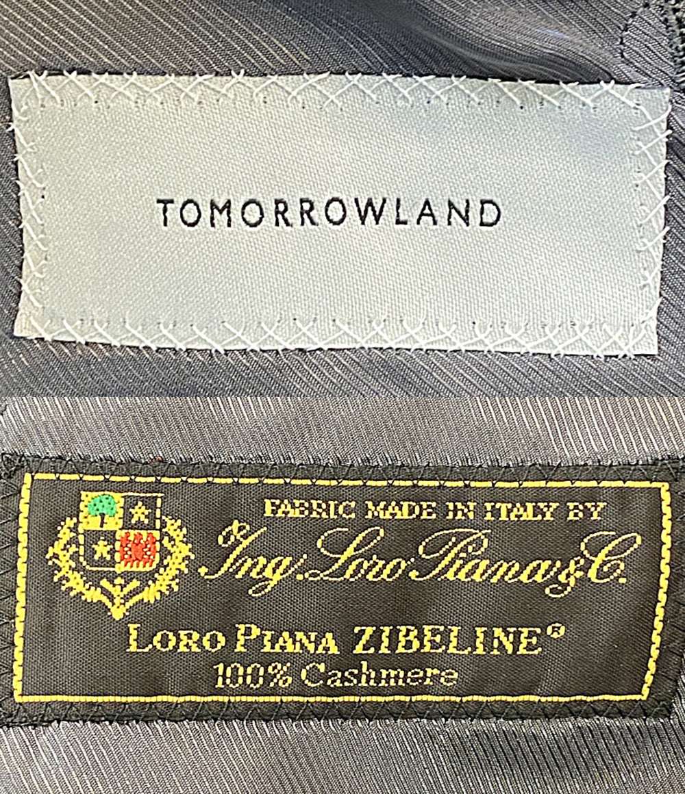 TOMORROWLAND テーラードジャケット カシミヤ2Bジャケット グレー メンズ SIZE 46 トゥモローランド