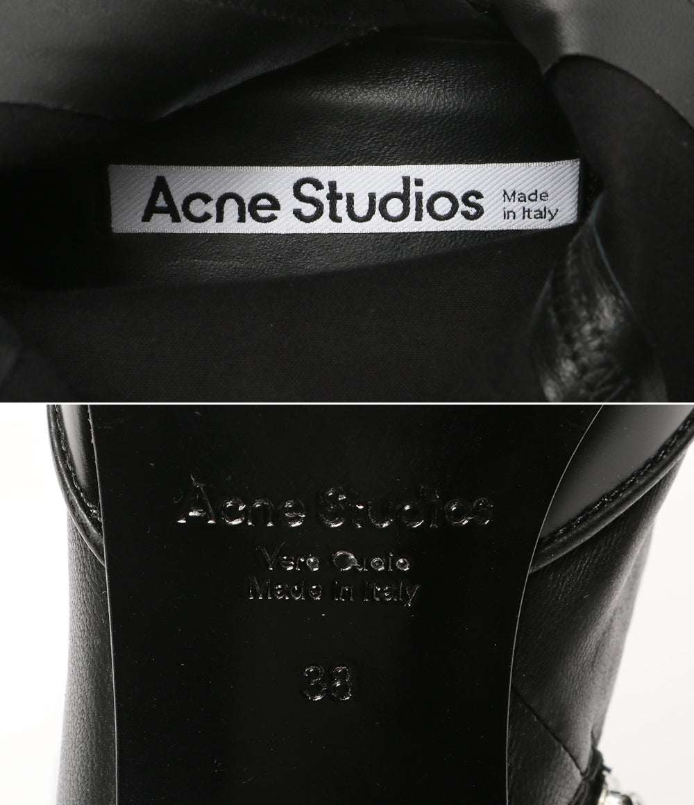 美品 ACNE STUDIOS ブーツ fn-wn-shoe000695 ブラック レディース SIZE 38 アクネストゥディオズ