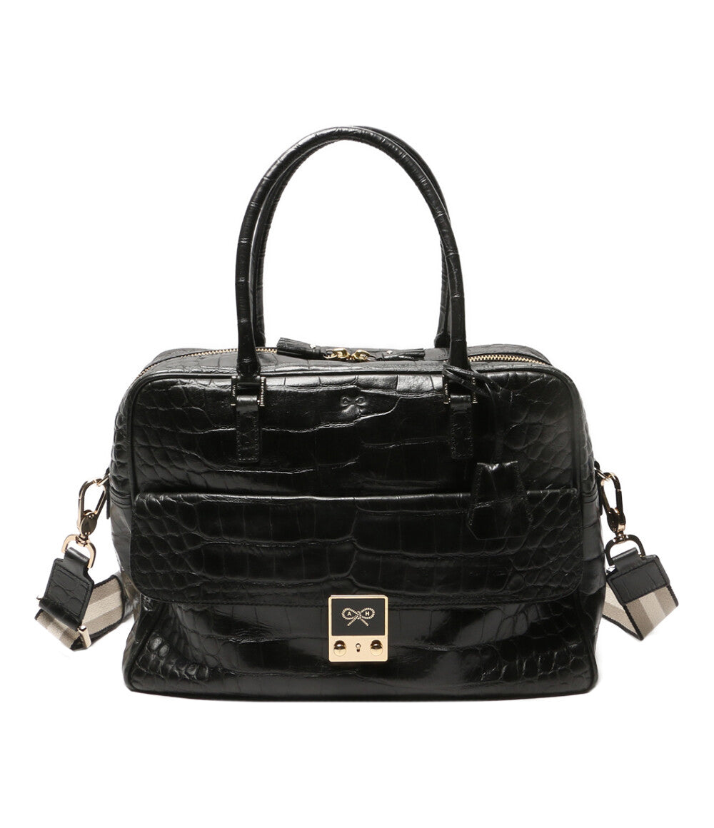ANYA HINDMARCH トートバッグ カーカー クロコ型押し レディース アニヤハインドマーチ