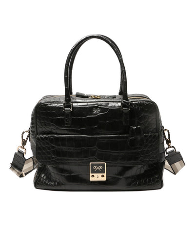 ANYA HINDMARCH トートバッグ カーカー クロコ型押し レディース アニヤハインドマーチ