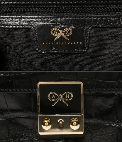 ANYA HINDMARCH トートバッグ カーカー クロコ型押し レディース アニヤハインドマーチ
