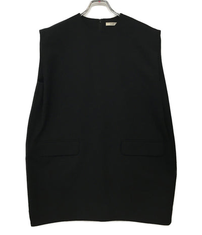 CLANE カットソー スリーブレスロングトップス ブラック レディース SIZE 1 クラネ