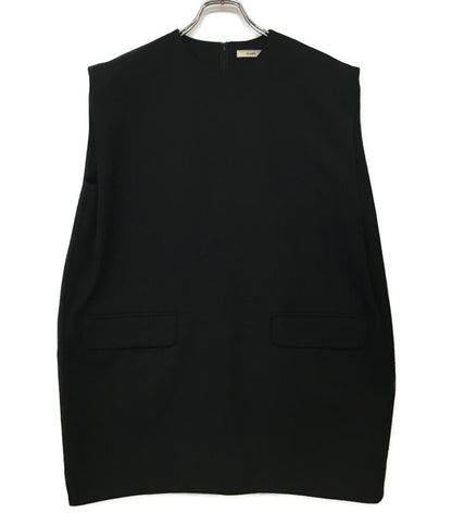 CLANE カットソー スリーブレスロングトップス ブラック レディース SIZE 1 クラネ