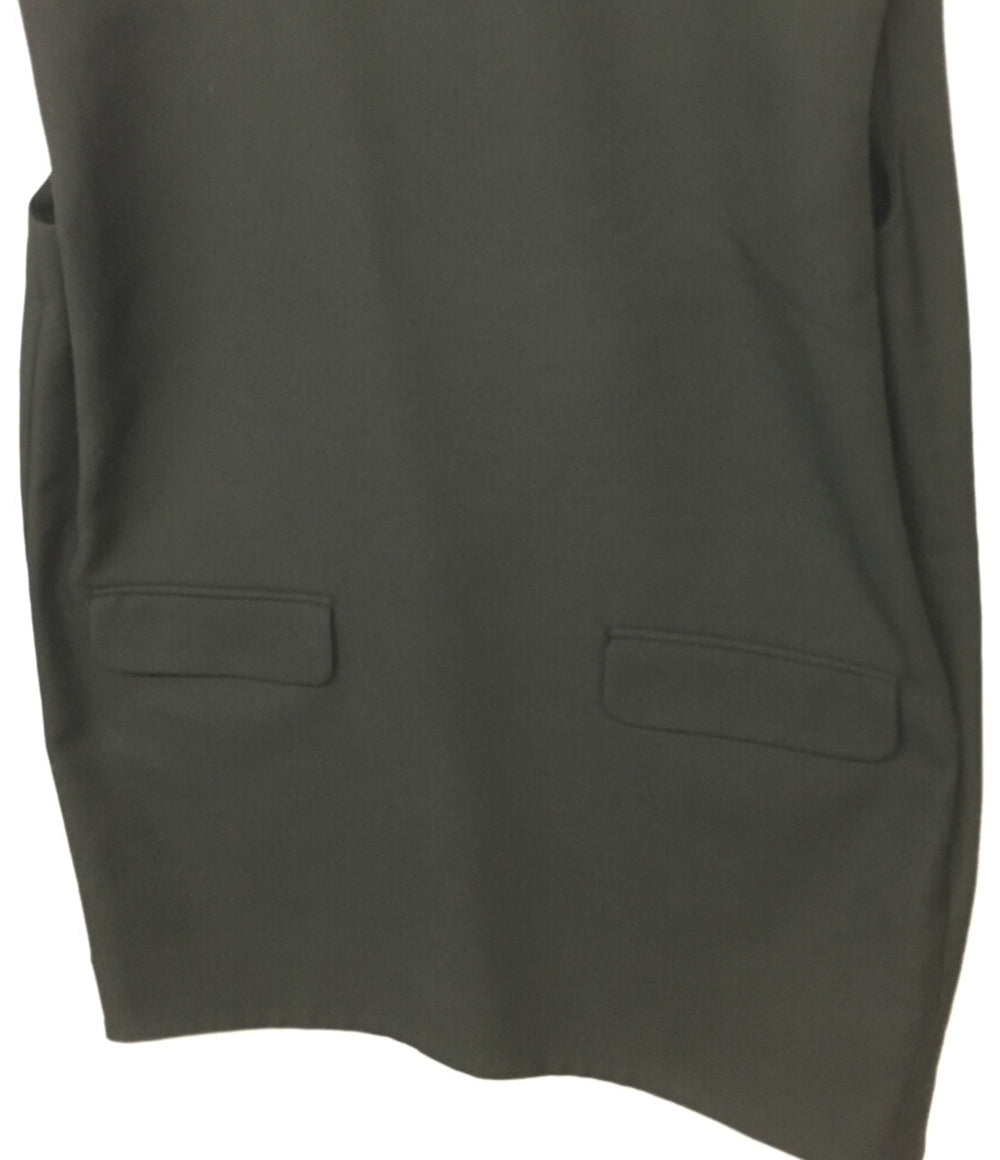 CLANE カットソー スリーブレスロングトップス ブラック レディース SIZE 1 クラネ